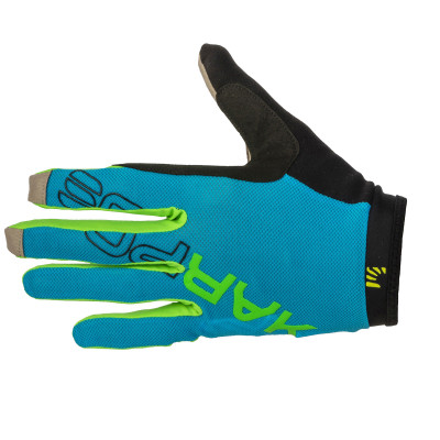 Cyklistické MTB rukavice Karpos Rapid modré/zelené