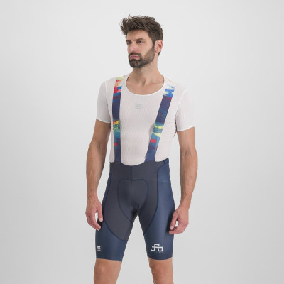 Letní cyklistické pánské kalhoty se šlemi Sportful Peter Sagan Line Classic galaxy modré