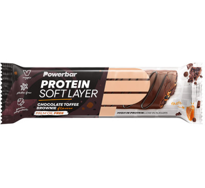 Proteinová tyčinka PowerBar Protein Soft layer čokoláda/karamel/brownie 40g