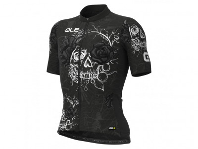 Letní cyklistický dres pánský ALÉ PRR SKULL černý