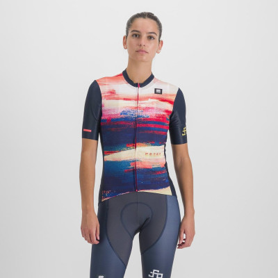 Letní dámský cyklistický dres Sportful Peter Sagan Line galaxy modrý