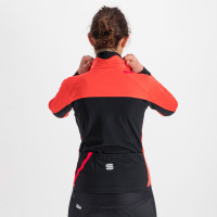 Zimní cyklistická bunda dámská Sportful Fiandre Medium červený grepfruit