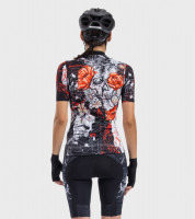 Letní dámský cyklistický dres Alé Cycling PRR Skull Lady černý