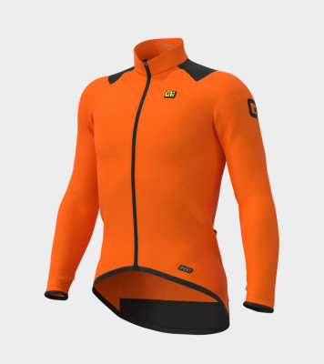Zimní cyklistický dres pánský Alé Cycling R-EV1 Clima Protection 2.0 Warm Race oranžový