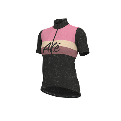 Letní cyklistický dres dámský ALÉ CLASSIC STORICA LADY růžový