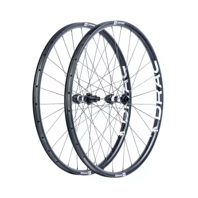 Karbonové kola pro horské kolo D.R.A.C. Wheels MTB DRAC 29, DT350 Boost, plášť, černé/bílé