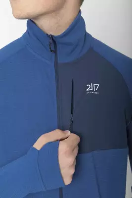 2117 of Sweden Hejsta pánská merino mikina, Blue L