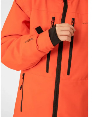 2117 of Sweden LANGAS dětská lyžařská bunda, Red 164