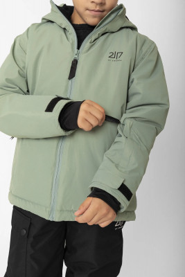 2117 of Sweden Moliden dětská lyžařská bunda, Vintage Green 116