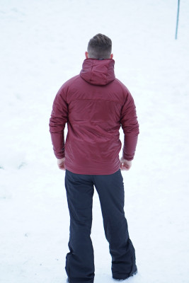2117 of Sweden pánská lehká zateplená bunda, Wine Red 3XL