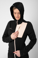 2117 of Sweden SKOGES dámská powerstretch mikina s kapucí, navy