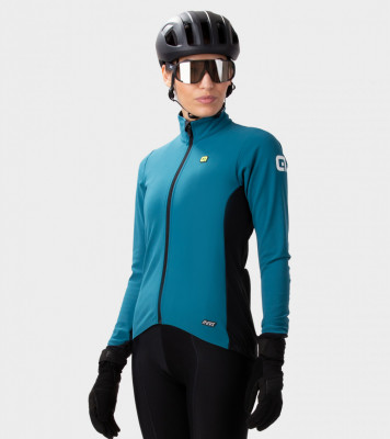 Zimní cyklistická bunda dámská Alé Future Warm R-EV1 modrá