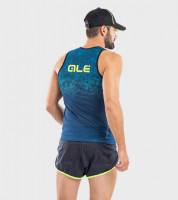 Letný bežecký dres Alé Running Triangle modrý