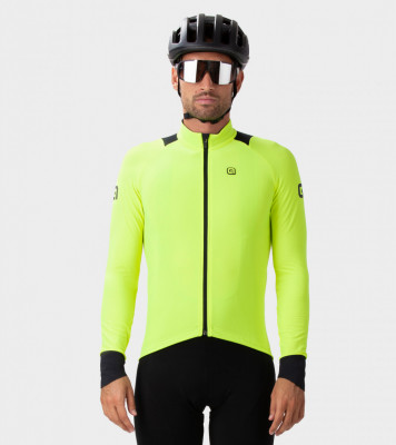 Zateplený cyklistický dres pánský Alé Cycling Klimatik K-Idro žlutý