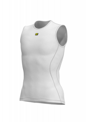 Cyklistická funkční vrstva pánska ALÉ INTIMO VELO ACTIVE SLEEVELESS bílá