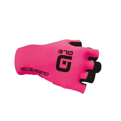 Letní cyklistické rukavice Alé Velocissimo Crono Glove růžové