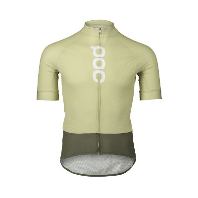 Letní cyklistický dres pánský POC Essential Road zelený