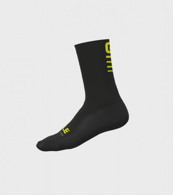 Zimní cyklistické ponožky Alé Cycling Strada 2.0 černé/žluté