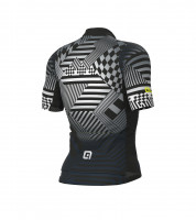 Letní pánský cyklistický dres Alé Cycling PR-S Checker šedý