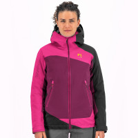 Ružová/čierna zimná dámska outdoorová bunda Karpos Marmolada