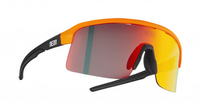 Cyklistické brýle Neon Arrow 2.0 oranžové + Pevné pouzdro, Mirror Red cat 3