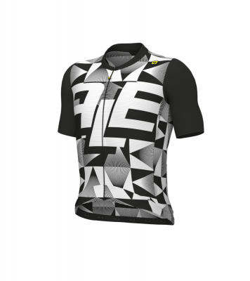 Letní cyklistický dres Alé Cycling Multiverso PR-E pánský černý/bílý