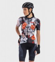 Letní dámský cyklistický dres Alé Cycling PRR Skull Lady černý