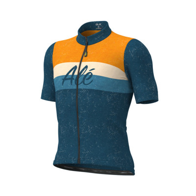 Letní cyklistický dres pánský ALÉ CLASSIC STORICA modrý