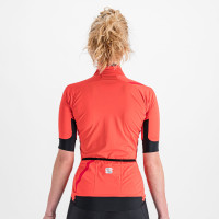 Cyklistická dámská bunda s krátkym rukávem Sportful Fiandre Light NoRain rudá