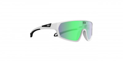 Cyklistické brýle Neon Raptor bílé, Mirror Green cat 3