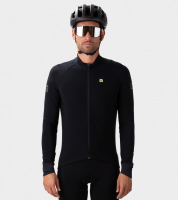 Zateplený cyklistický dres pánský Alé KLIMATIK K-Idro černý