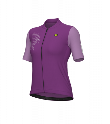 Letní cyklistický dres Alé Cycling Follow Me PR-E dámský fialový