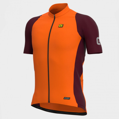 Letní cyklistický dres pánský ALÉ R-EV1 ARTIKA oranžový