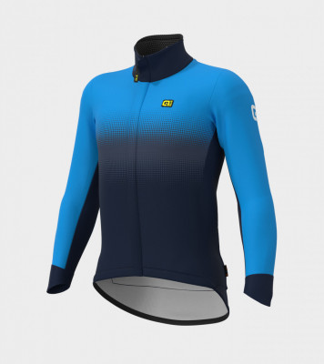 Zimní cyklistická bunda ALÉ pánská PR-S GRADIENT černá/modrá