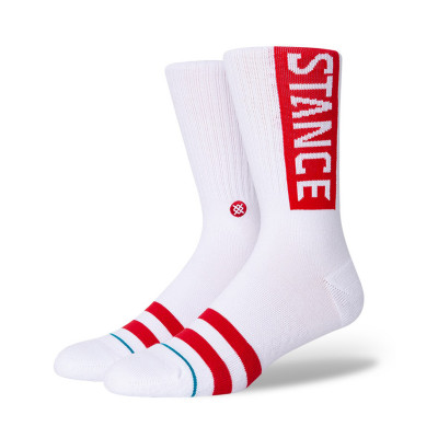 Ponožky Stance OG/WHITERED bílé/červené