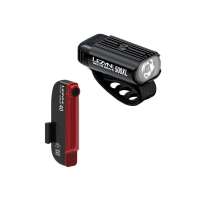 Světlo na kolo Lezyne Hecto Drive 500XL / Stick + Drive Pair černé