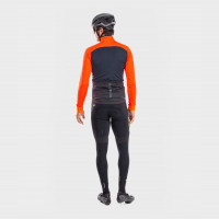 Zimná cyklistická bunda pánska Ale Cycling SOLID Fondo oranžová