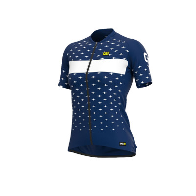 Letní dámský cyklistický dres Alé Cycling PRR Stars Lady modrý/bílý