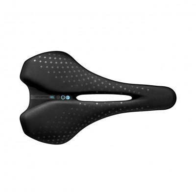 Cyklistické sedlo unisex San Marco Bioaktive Sportive Small Open Fit Gel černé