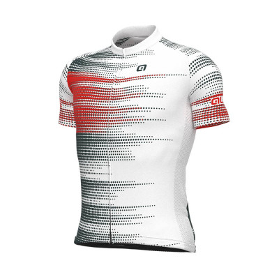 Letní pánský cyklistický dres Alé Cycling Solid Turbo bílý