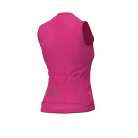 Letný cyklistický dámsky dres bez rukávov Alé Cycling Solid Color Block Lady ružový back 3d