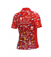 Letní cyklistický dres dětský Alé Kids Vibes červený