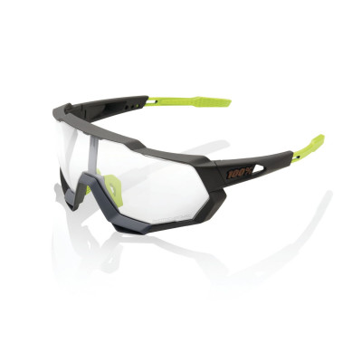 Cyklistické brýle 100% SPEEDTRAP - Soft Tact Cool Grey - Photochromic Lens šedé/žluté
