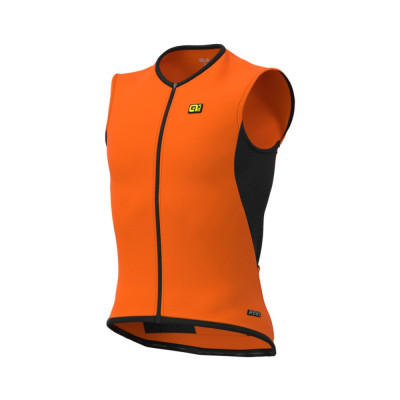 Větru a voděodolná cyklistická vesta pánská Alé Cycling R-EV1 Clima Protection 2.0 Thermo oranžová