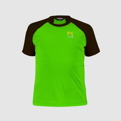 Letní outdoorové tričko dětské Karpos Lavaredo zelené/černé