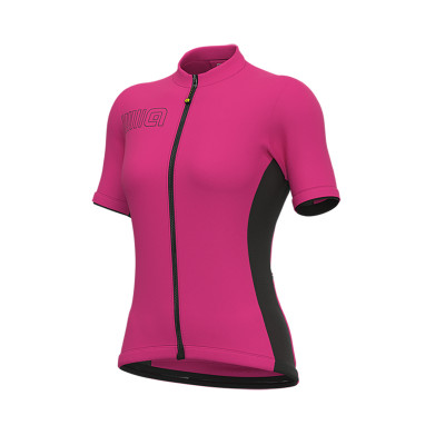 Letní cyklistický dámský dres Alé Cycling Solid Color Block Lady růžový