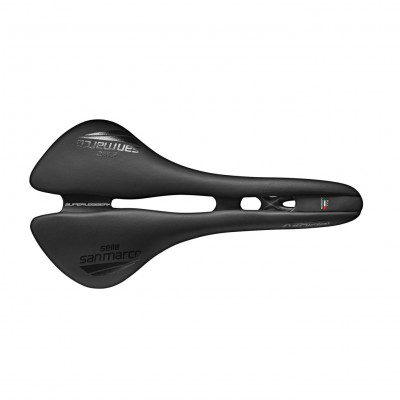 Cyklistické sedlo unisex Selle San Marco Aspide Open-Fit Superleggera Wide černé