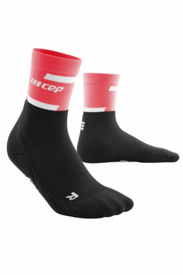 Vysoké kompresní ponožky CEP 4.0 černé/růžové