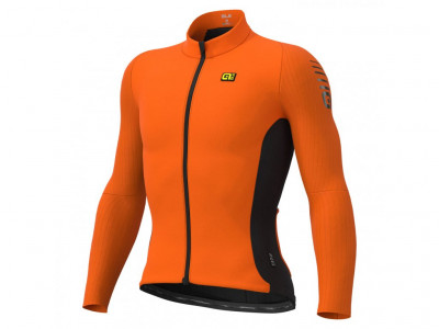 Zateplený cyklistický pánský dres Alé Cycling R-EV1 Clima Protection 2.0 Warm Race oranžový