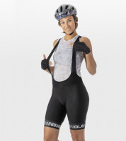 Letní cyklistické kalhoty Ale Cycling PR-R Graphics Strada dámske černé/bíle